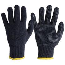 Luva Tricotada 3 Fio Preta Pigmentada Par Luva Tricotada 3 Fio Preta Pigmentada Par