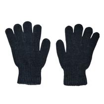 Luva Tricotada 4 Fios Algodão Preta Lã Inverno Frio Adulta Luva Tricotada 4 Fios Algodão Preta Lã Inverno Frio Adulta