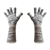 Luva Tricotada 6 Fios Reforçada p/ Colheita Punho Longo (6 Pares)