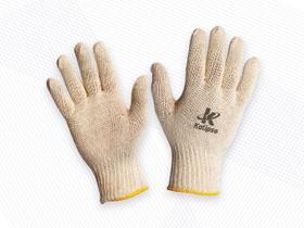 Luva tricotada de algodao branca s/pig kalipso ca34493