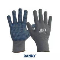Luva Tricotada Nylon Com Palma Pigmentada Cor Cinza - Danny Luva Tricotada Nylon Com Palma Pigmentada Cor Cinza - Danny
