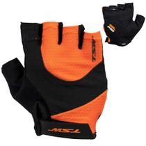 Luva TSW Gel Bike Ciclismo MTB Speed Tamanho G Laranja
