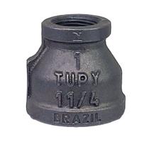 Luva Tupy Redução 1.1/4" x 1" NPT Média Pressão Luva Tupy Redução 1.1/4" x 1" NPT Média Pressão