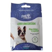 Luva Umedecida Pet Clean Higiene Cães Gatos Roedores Banho Luva Umedecida Pet Clean Higiene Cães Gatos Roedores Banho