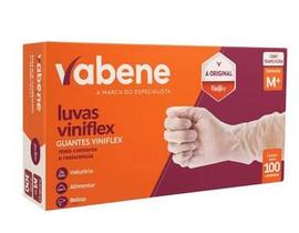 Luva vabene M 100 unidades vinilflex descartável Luva vabene M 100 unidades vinilflex descartável