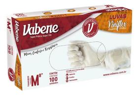 Luva Vabene Viniflex Descartável/Prática Tamanho M Cx C/100