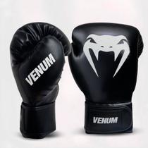 Luva Venum Basic EVO Dark Cor:PretoTamanho:16 Oz Luva Venum Basic EVO Dark Cor:PretoTamanho:16 Oz