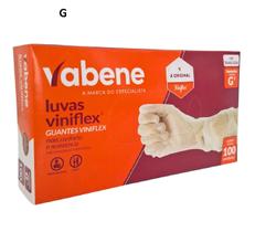 Luva Viniflex Tpe Descartável Vabene Tamanho G /100 Unidades