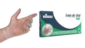 Luva Vinil Antialergica Sem Pó M C/100 Nobre