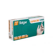 Luva Vinil C/pó Tam G (100 Uni) - Talge