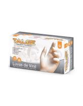 Luva vinil com pó m c/100un - talge Luva vinil com pó m c/100un - talge