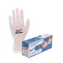 Luva Vinil Descartável Extra P Sem Pó Volk 100 Unidades Luva Vinil Descartável Extra P Sem Pó Volk 100 Unidades