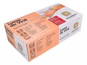 Luva Vinil Sem Pó (100 UNID) - Descarpack Luva Vinil Sem Pó (100 UNID) - Descarpack