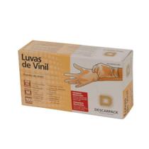 Luva vinil sem po descarpack caixa com 100 unidades