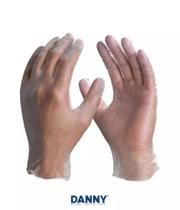 Luva Vinil Sem Pó Descartável Danny Caixa Com 100 Unidades