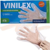 Luva Vinil Vinilex Extrusa-pack 100 Unid. -