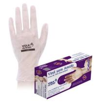 Luva Vinil VOLK SEM Amido Caixa c/100un