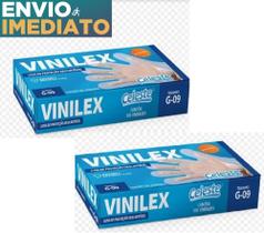 Luva Vinilex Celeste Tam G ( Kit Com 2 Caixas )