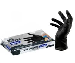 Luva Vinilflex Preta sem Pó Bompack GG