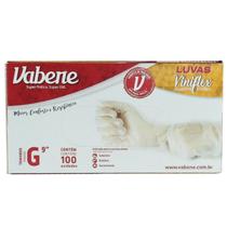Luva Vinilflex sem Pó com 100 unidades Vabene