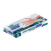 Luva Vinilflex Transparente 100 Unidades - Bompack