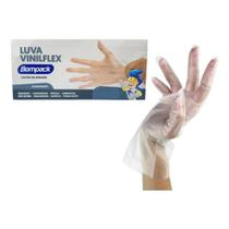 Luva Vinilflex Transparente sem Pó Bompack GG