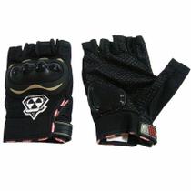 Luva Vnr 1/2 dedo com protetor Motociclista Moto Bike Scooter M G GG Exg