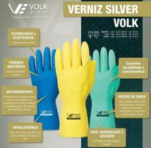 Luva Volk Latex Reforçada Com Forro Silver Verniz