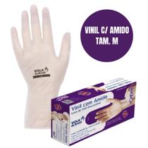 Luva Volk Vinil Com Pó Amido M Caixa 100 Unid Luva Volk Vinil Com Pó Amido M Caixa 100 Unid