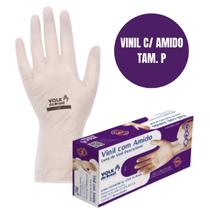 Luva Volk Vinil Com Pó Amido P Caixa 100 Unid Luva Volk Vinil Com Pó Amido P Caixa 100 Unid