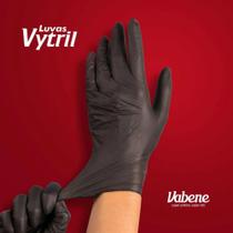 Luva Vytril Preta Vabene 8 Pacotes com 12 Unidades Cada