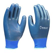 Luva Wave Nitril Poliester Ondulado Nitrilica Tam M Imbat