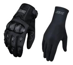 Luva X11 Blackout 2 Masculina + Luva Thermic Motociclista