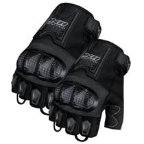 Luva x11 blackout 2 meio dedo feminina preto gg/xl