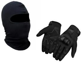 Luva X11 Blackout Com Protetor + Capuz Balaclava Tamanho G