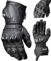 Luva X11 Epic Full Leather Moto Couro Proteção Cano Longo