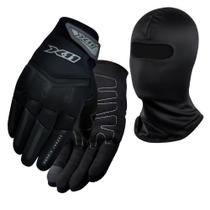 Luva X11 FIT X Preta Com Função Touchscreen + Balaclava Luva X11 FIT X Preta Com Função Touchscreen + Balaclava