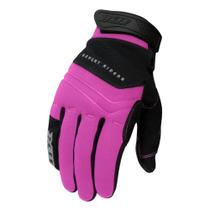 Luva x11 nitro win fast fashion feminina rosa moto