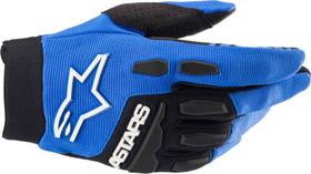 Luvas Alpinestars Full Bore - Camurça Sintética Azul/Preta
