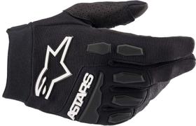 Luvas Alpinestars Full Bore Youth - Pretas/Brancas - Tamanho 3XS Luvas Alpinestars Full Bore Youth - Pretas/Brancas - Tamanho 3XS