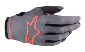 Luvas Alpinestars Radar - Magnet/Neon Red - Tamanho P (Masculino)