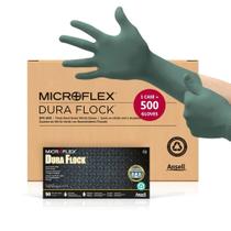 Luvas Ansell Microflex Dura Flock DFK-608 de nitrilo GG Luvas Ansell Microflex Dura Flock DFK-608 de nitrilo GG