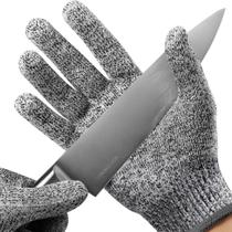 Luvas Anti Corte Par Profissional Resistente Nivel 5 com Punho Firme Premium