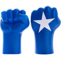 Luvas Azul do América Herói Fantasia Infantil para Festas e Brincadeiras Criança