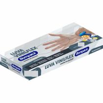 Luvas Bompack Transparente Vinilflex 100 Unidades Tamanho M