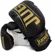 Luvas Boxe Muay Thai Kickboxing Serie Gold and Black- Jugui