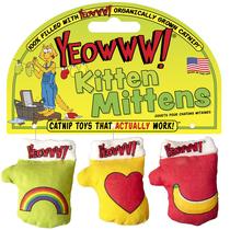 Luvas Catnip Kitten YEOWWW! Pacote de 3 para gatos Luvas Catnip Kitten YEOWWW! Pacote de 3 para gatos