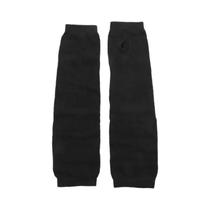 Luvas Clássicas De Malha Listradas Rosa, Pretas E Brancas, Sem Dedos, Compridas, Aquecedoras, Tipo