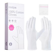Luvas COOLJOB 6 Pares 100% Algodão Brancas Médio Luvas COOLJOB 6 Pares 100% Algodão Brancas Médio