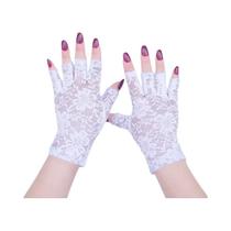 Luvas Curtas De Renda Sem Dedos Para Mulheres, Proteção Solar, Decoração De Casamento Luvas Curtas De Renda Sem Dedos Para Mulheres, Proteção Solar, Decoração De Casamento